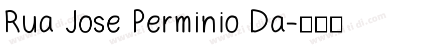 Rua Jose Perminio Da字体转换
